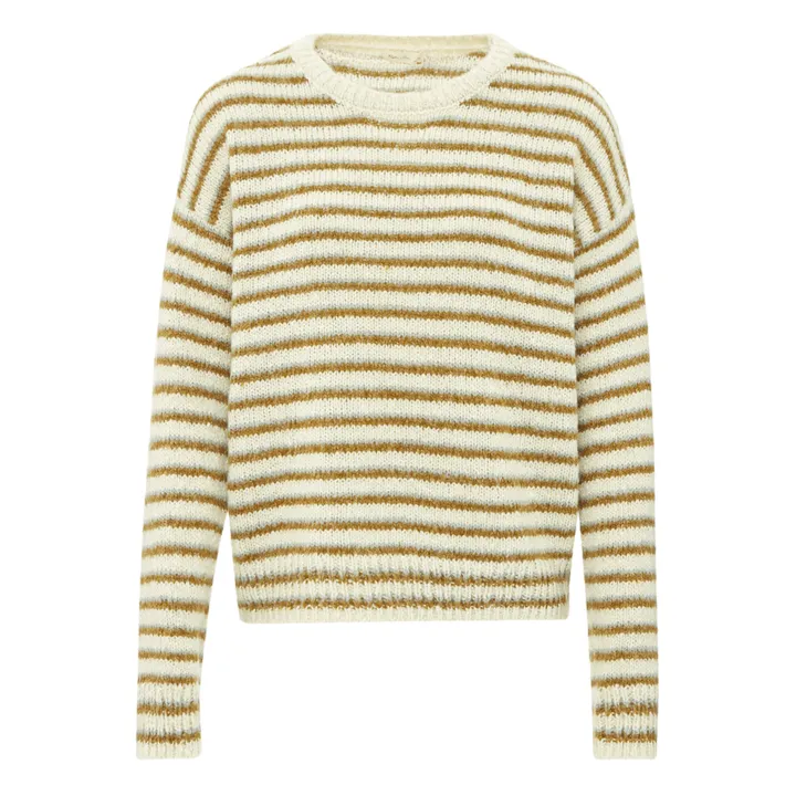 Aspen Striped Sweatshirt - Women's Collection  | Ecru- Product image n°0