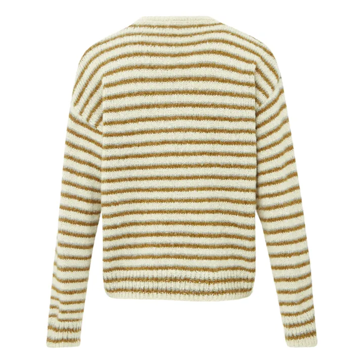 Aspen Striped Sweatshirt - Women's Collection  | Ecru- Product image n°2