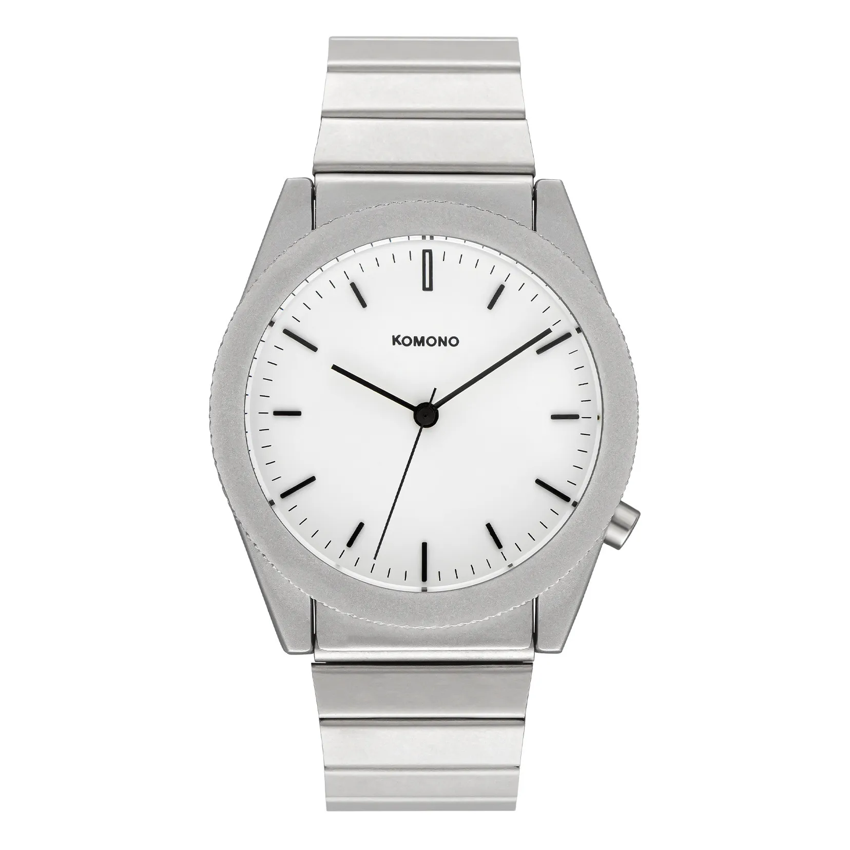 Komono Silver Ray Solid Watch