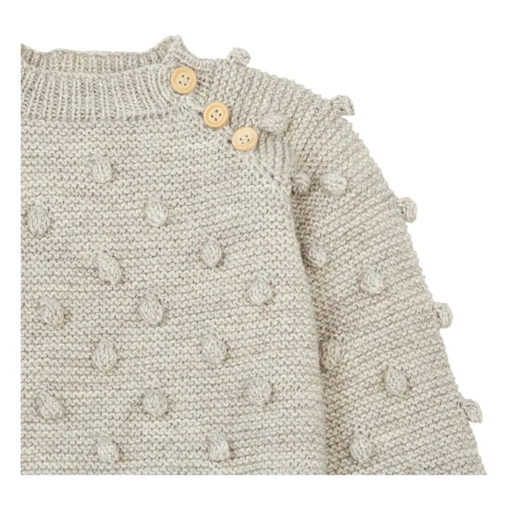 Suéter de palomitas hecho a mano | Crudo- Imagen del producto n°1