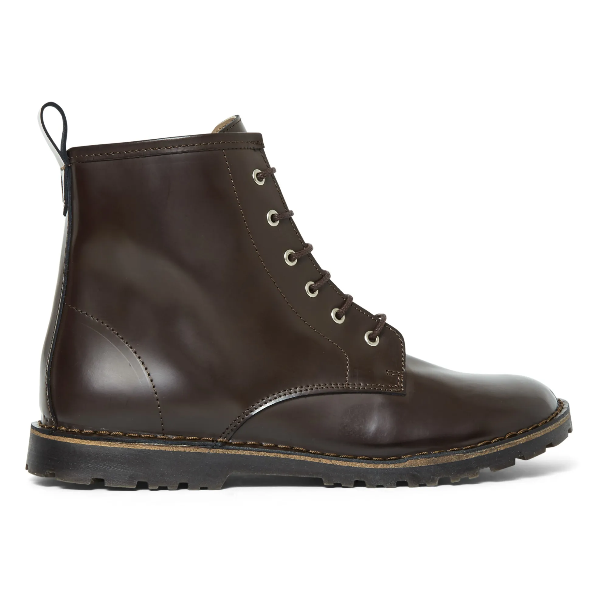 Pèpè Brown Lace-Up Boots