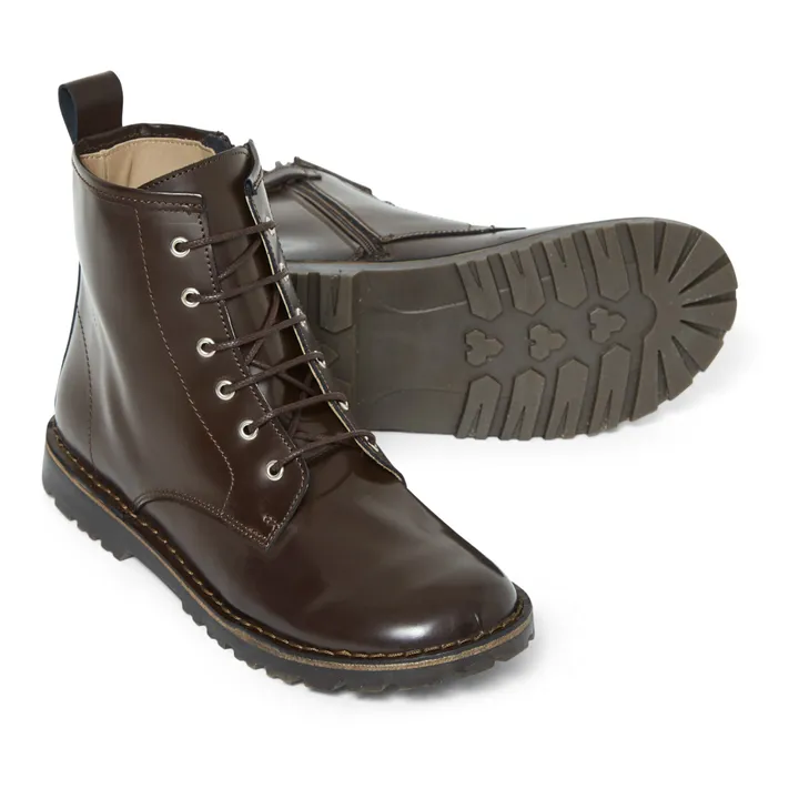 Lace-Up Boots | Brown- Product image n°1