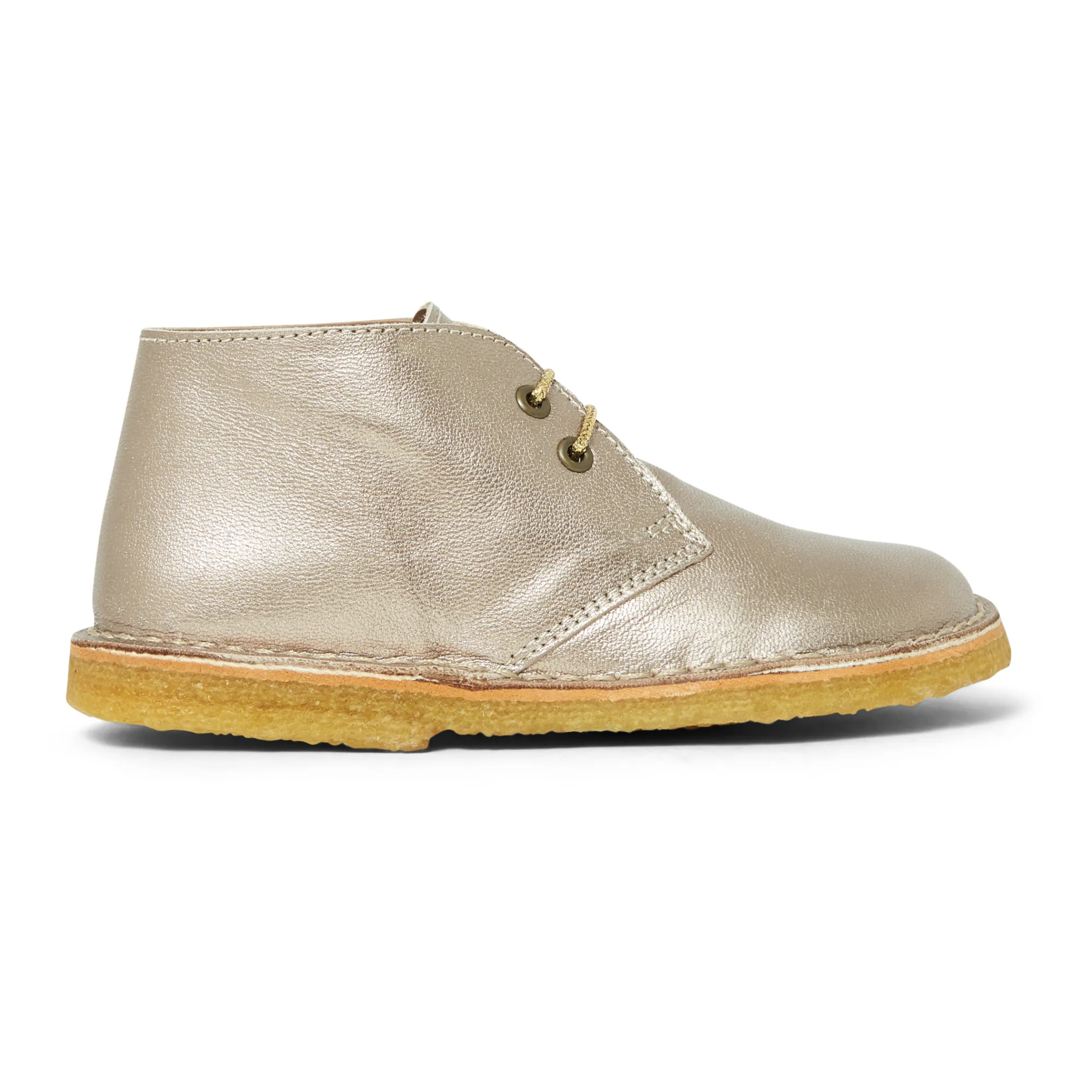 Pèpè Gold Leather Desert Boots