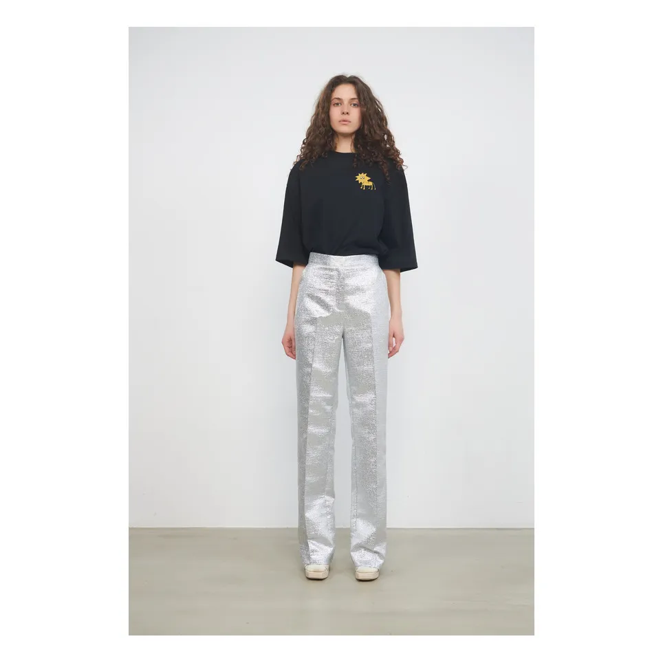Stella Nova Silver Livi Metallic Trousers
