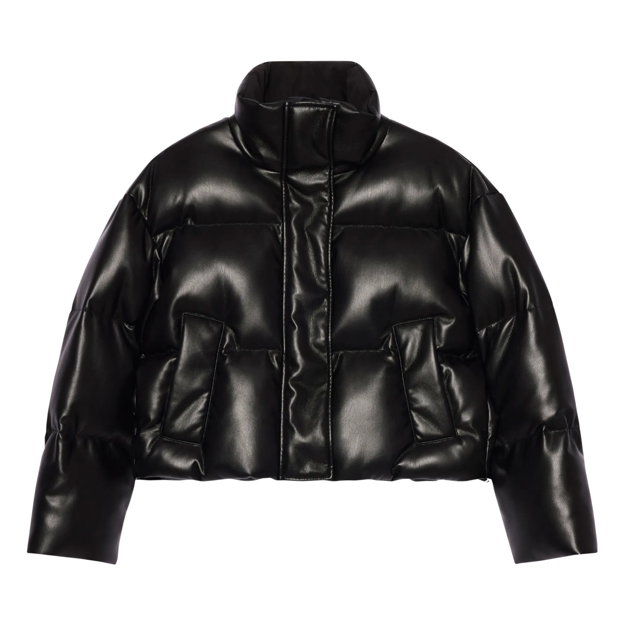 Stand Studio Black Tatum Puffer Jacket