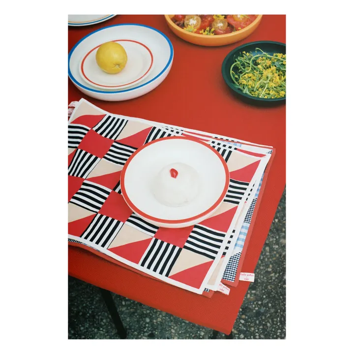 Mantel individual Sobremesa | Rojo- Imagen del producto n°1