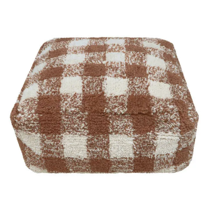 Pouf Vichy | Toffee- Image produit n°0