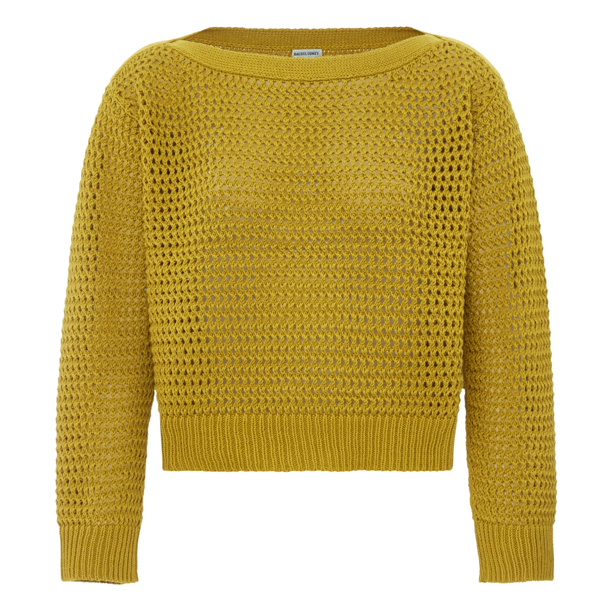 Rachel Comey Olive Green Justa Chunky Mesh Jumper