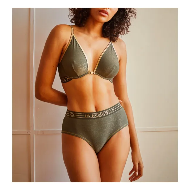 Soutien-gorge Jackie Métallisé | Vert kaki