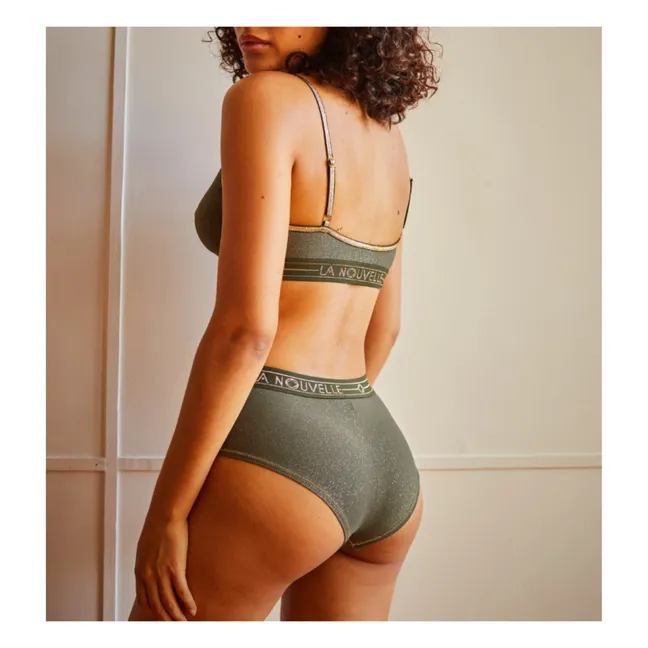 Soutien-gorge Jackie Métallisé | Vert kaki