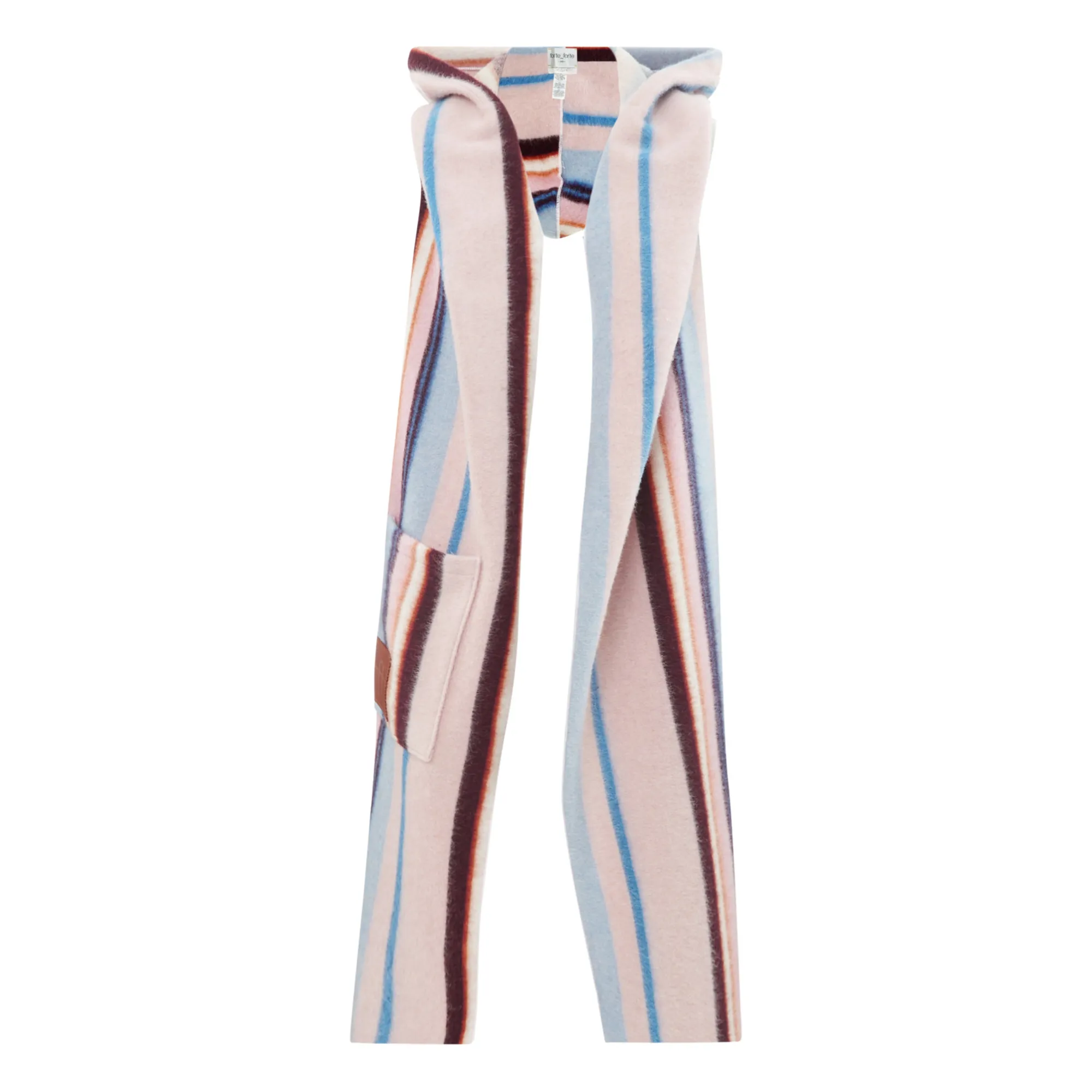 Forte Forte Rosewood Striped Woollen Scarf