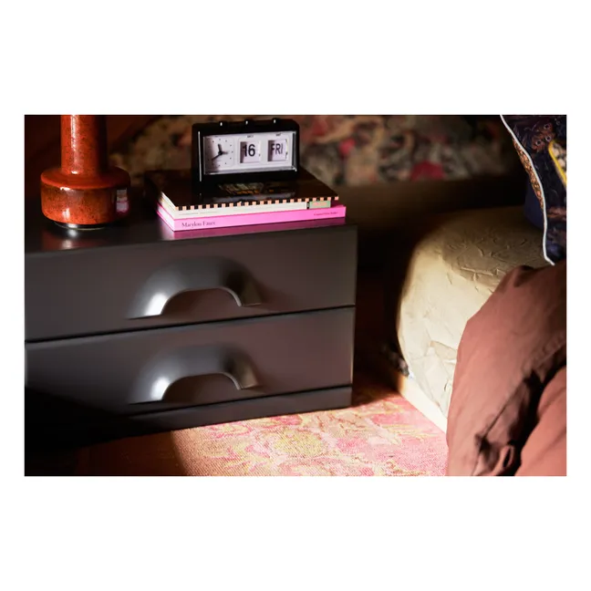 Commode 2 tiroirs | Charbon