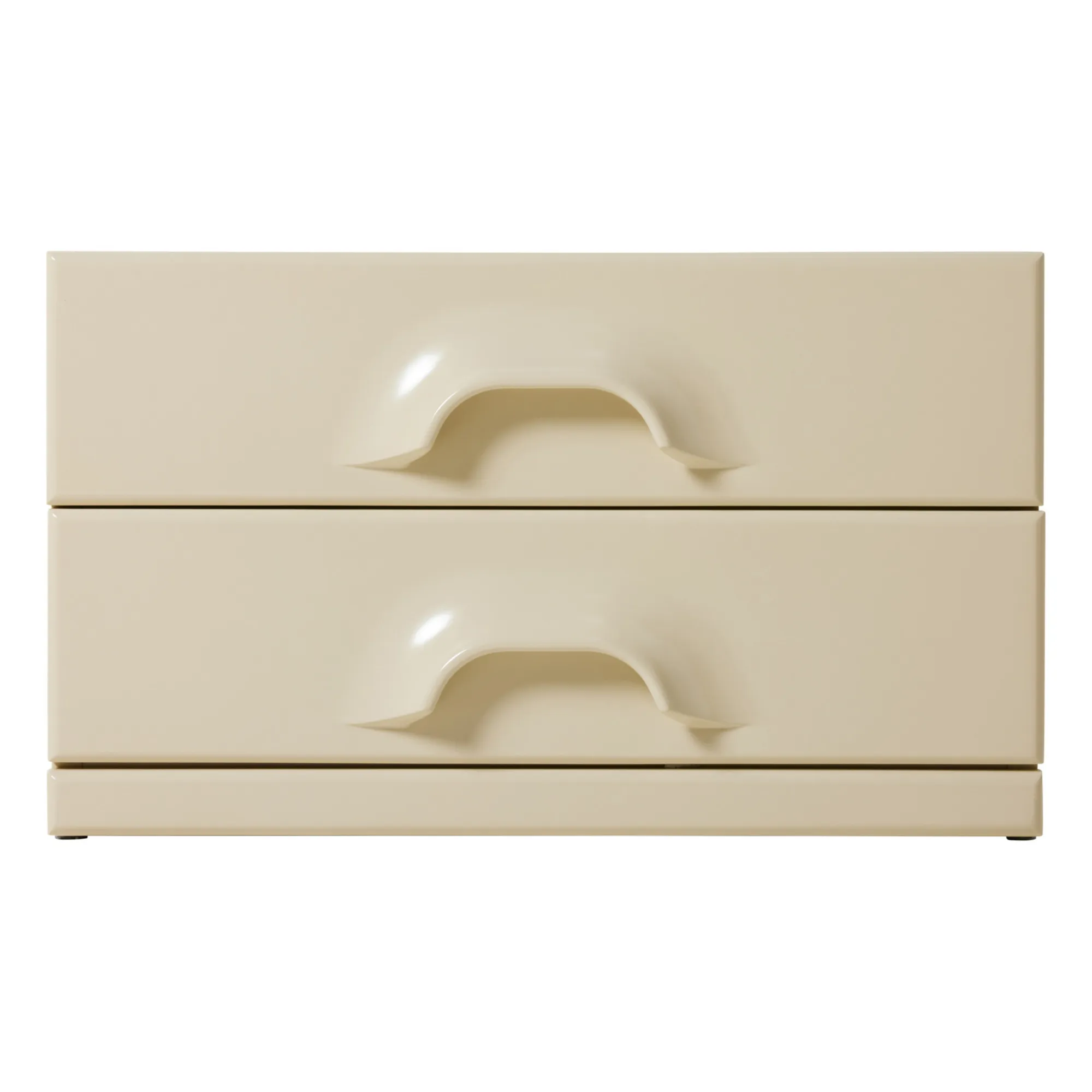 Commode 2 tiroirs | Crème- Image produit n°0
