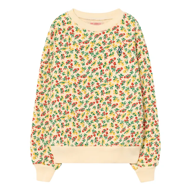 Flower Sweatshirt | Ecru