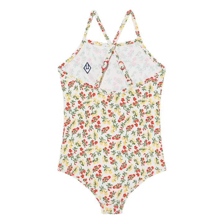 Flower One-Piece Swimsuit | Ecru- Product image n°3