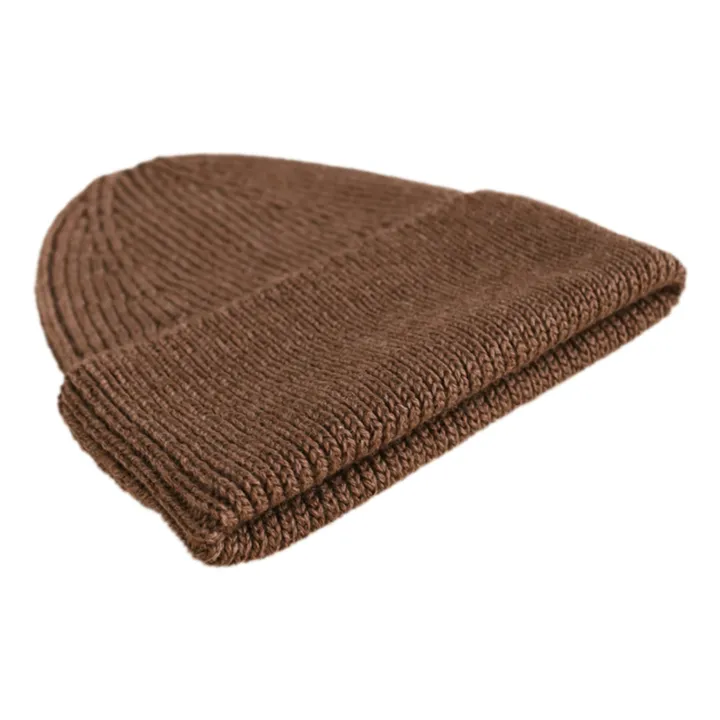 Fonzie Merino Wool Beanie - Women’s Collection  | Brown- Product image n°1
