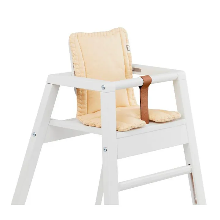 Coussin pour chaise haute Robot en coton bio | Beige- Image produit n°0
