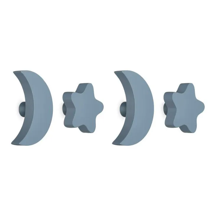 Nofred - Patères Stars & Moons - Lot de 4 (Nofred) - Image 1