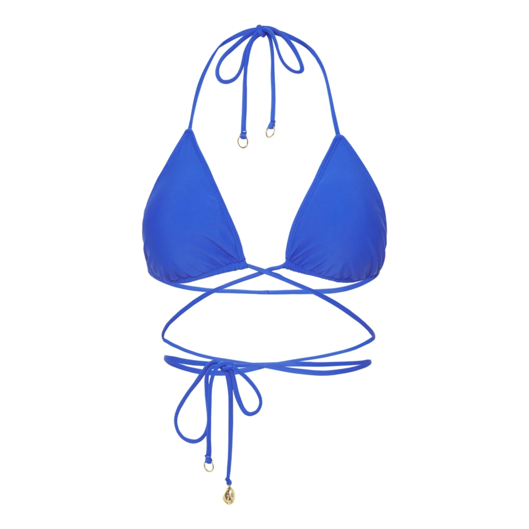 Faithfull The Brand Blue Marzia Bikini Top
