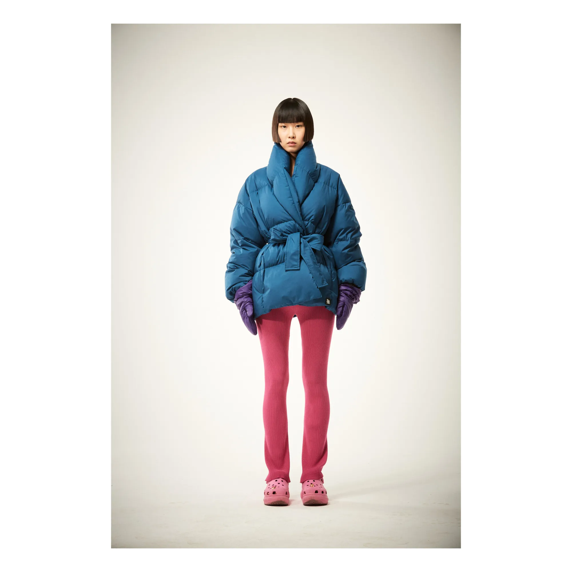 Bacon - Dada 78 AMD Belted Down Jacket - Peacock Blue | Smallable