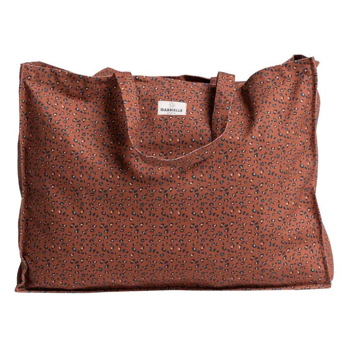 Leo Cotton Overnight Bag | Copper red- Product image n°0