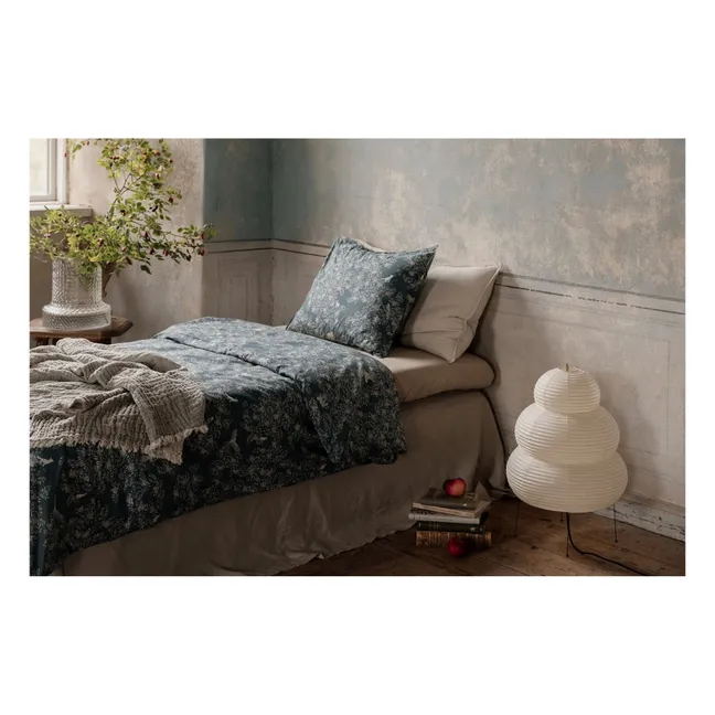 Set di biancheria da letto, modello: Fauna, in percalle di cotone | Blu