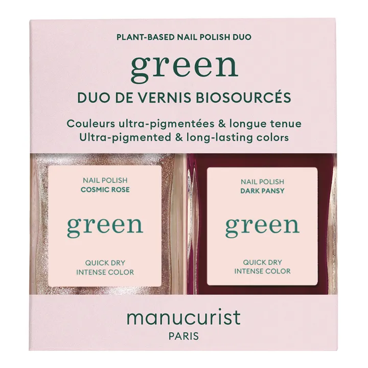 Manucurist - Manucurist - Coffret duo de vernis - Cosmic Rose + Dark Pansy