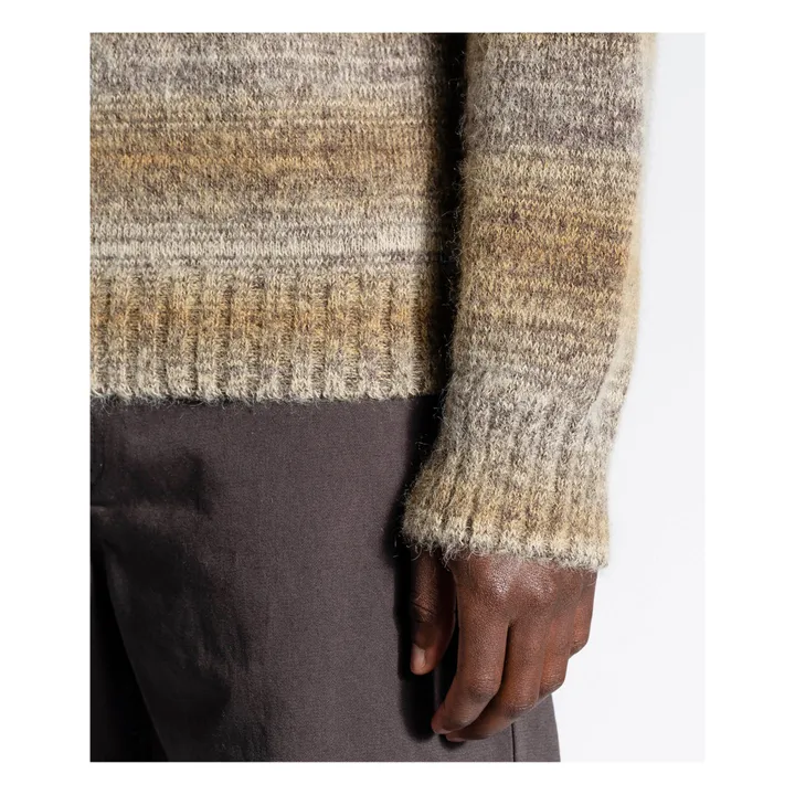 Maglione Sigfried Space Dye in lana e alpaca | Camel- Immagine del prodotto n°4