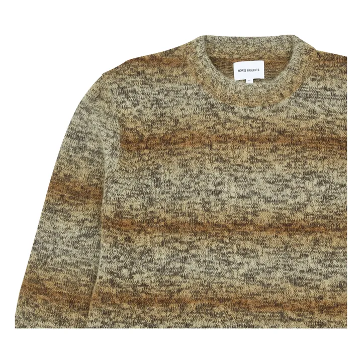 Maglione Sigfried Space Dye in lana e alpaca | Camel- Immagine del prodotto n°7