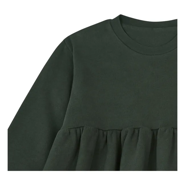 Robe Coton Bio Molleton Lobelia | Noir