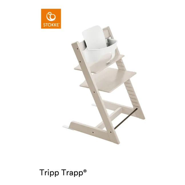 Trona de madera de haya Tripp Trapp® | Beige lacado