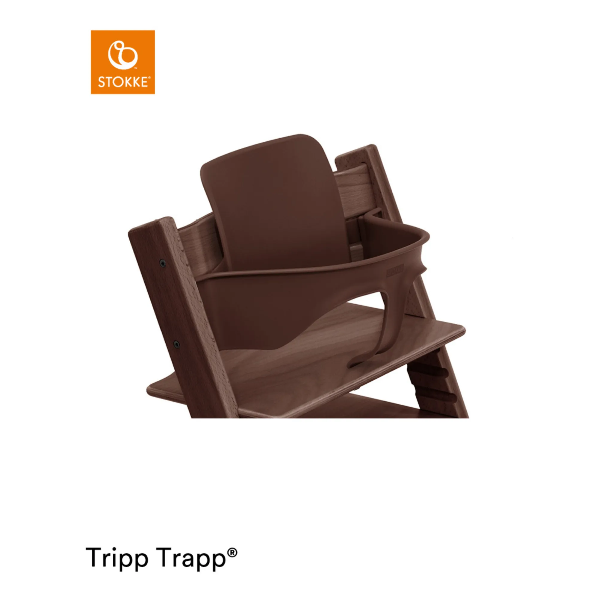 Tripp Trapp® Beech Wood High Chair | Walnut- Product image n°1