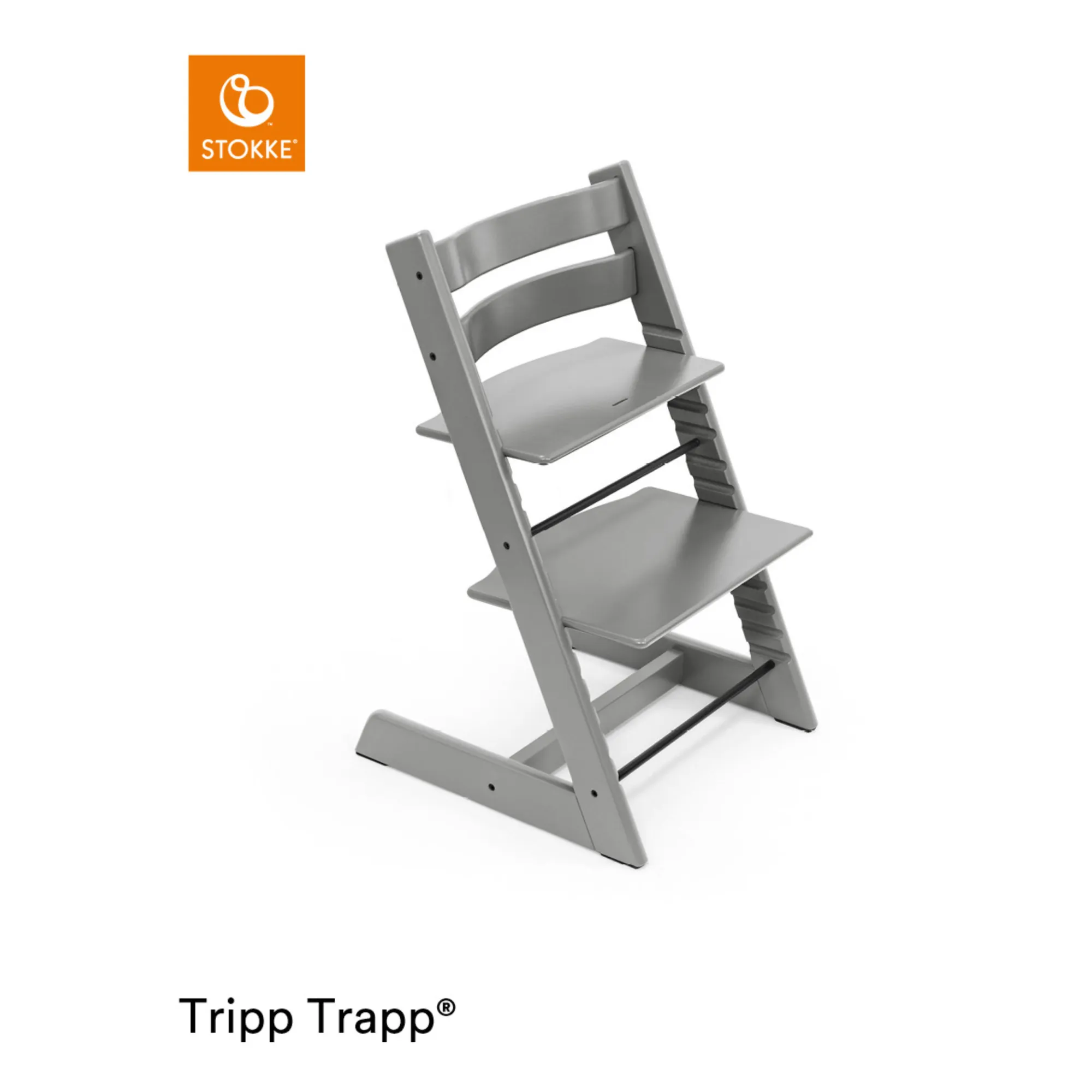 Stokke® Grey Tripp Trapp® Beech Wood High Chair
