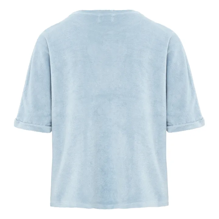 Frottee-T-Shirt Marjolaine - Damenkollektion  | Blau- Produktbild Nr. 2