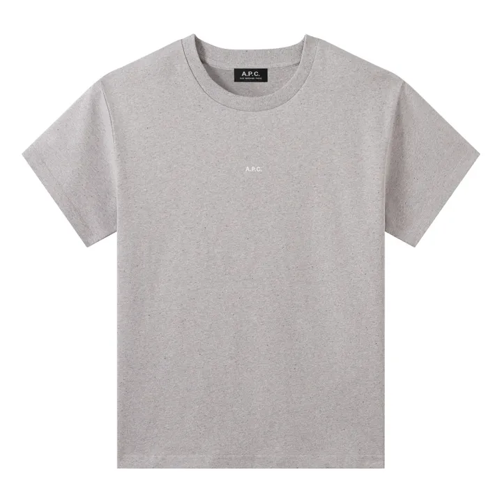 Camiseta de algodón ecológico Jade | Gris- Imagen del producto n°0