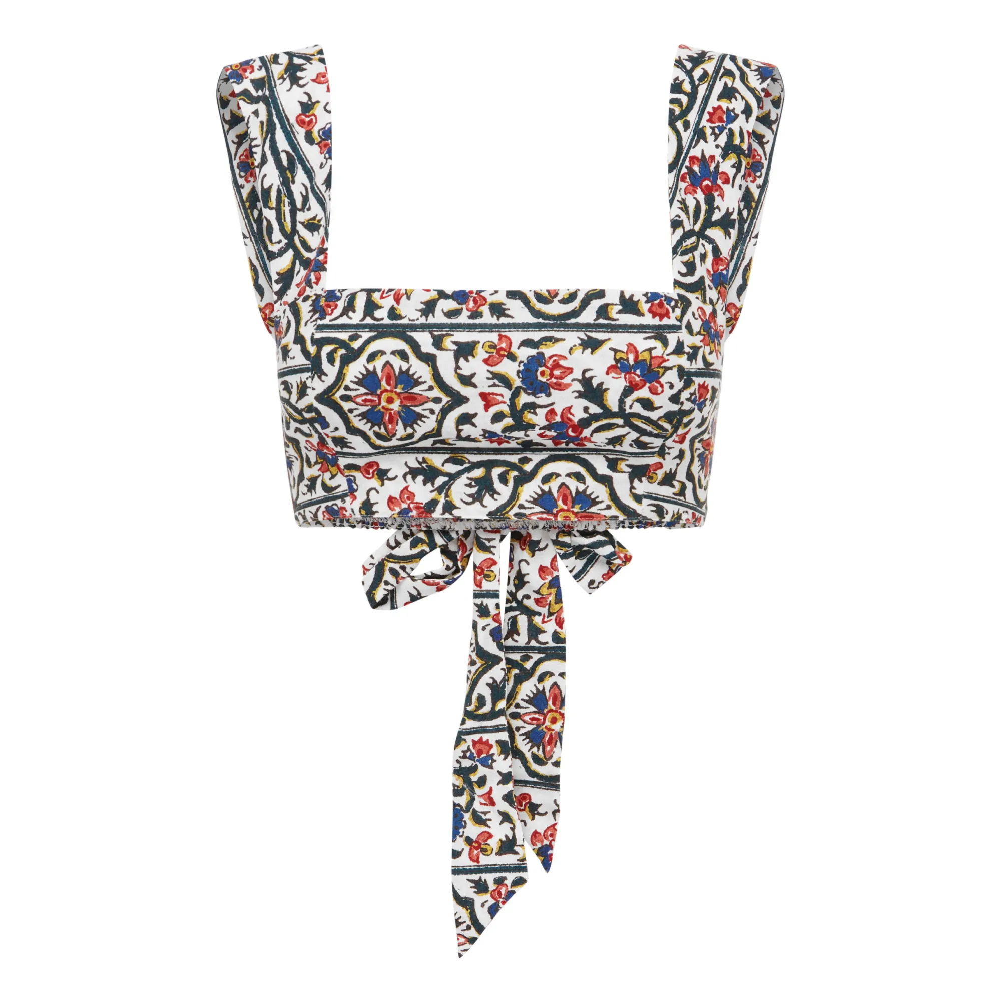 Boteh White Verbena Top