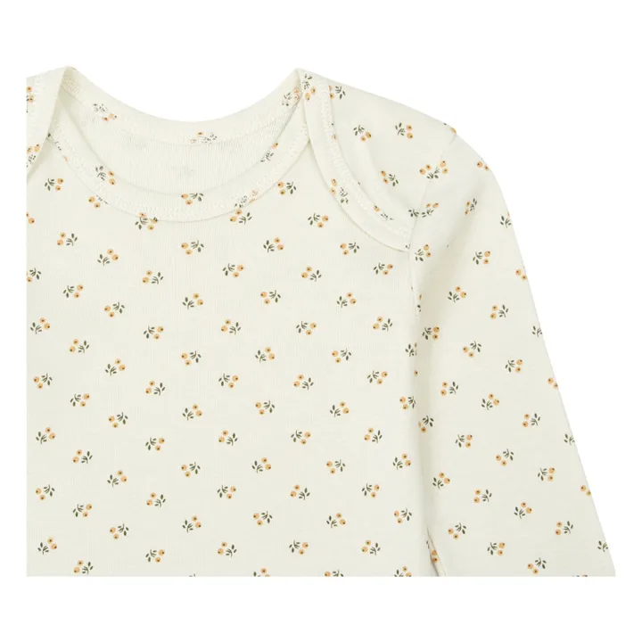Camiseta de algodón orgánico Flores de Begonia | Camel- Imagen del producto n°1