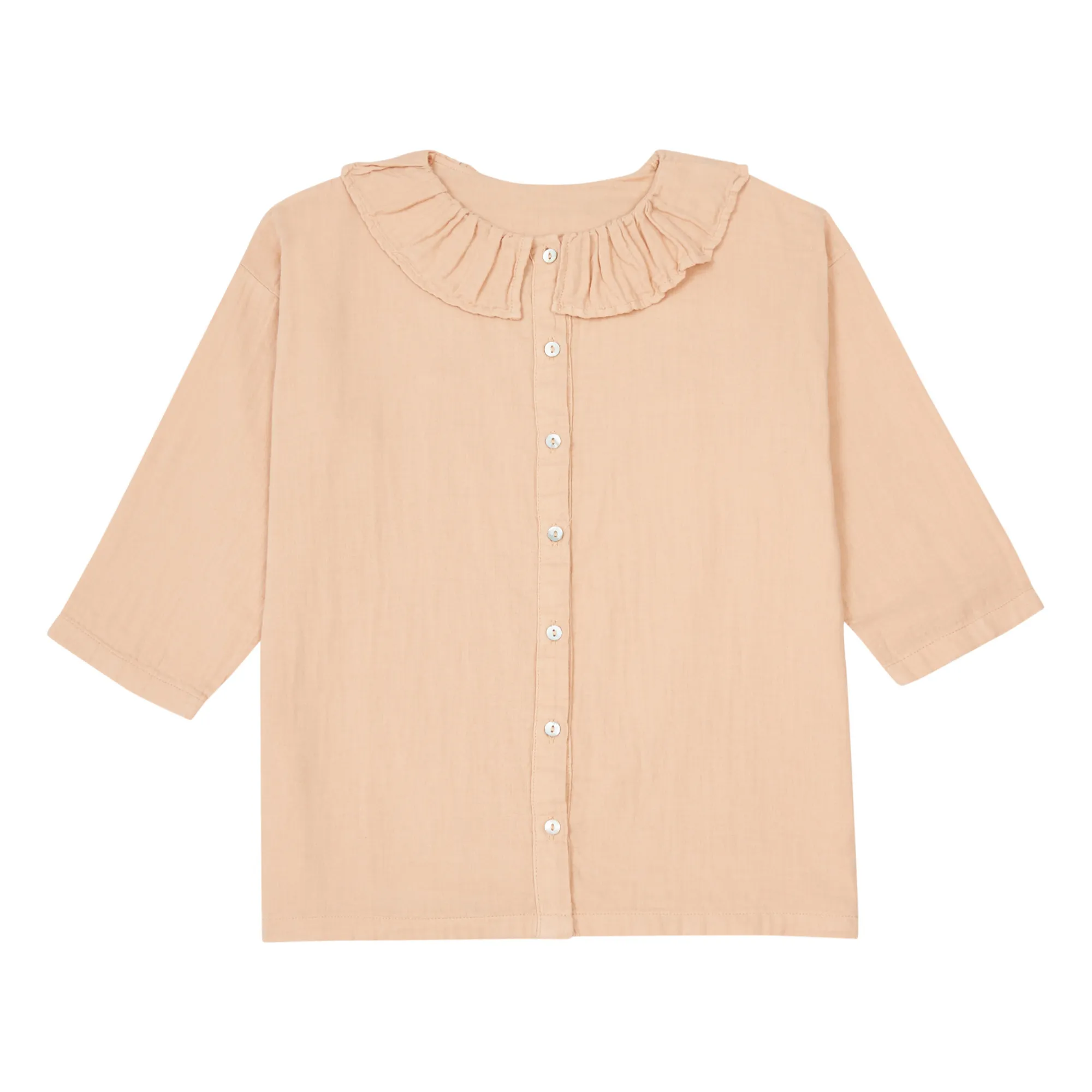 Blouse Gaze de Coton Aronie | Vieux Rose- Image produit n°0