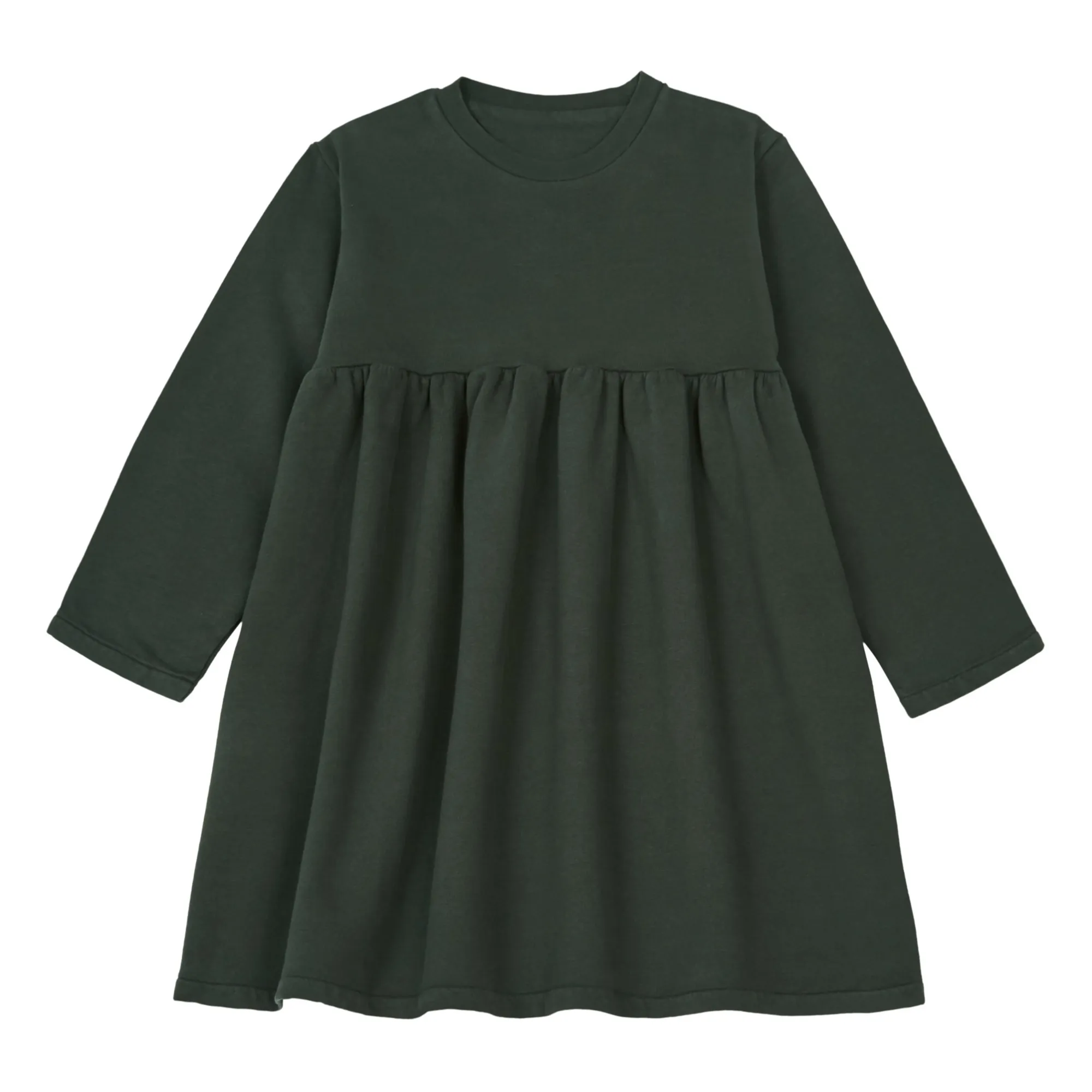 Poudre Organic Black Lobelia Organic Cotton Fleece Dress