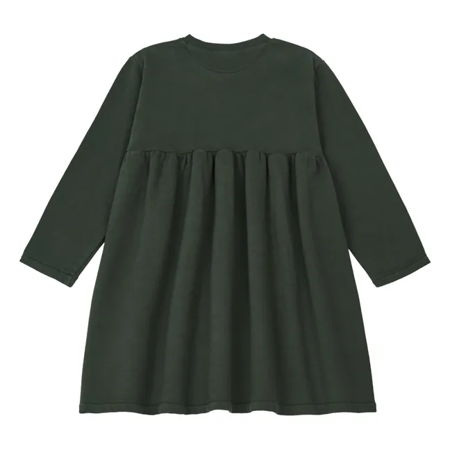 Robe Coton Bio Molleton Lobelia | Noir