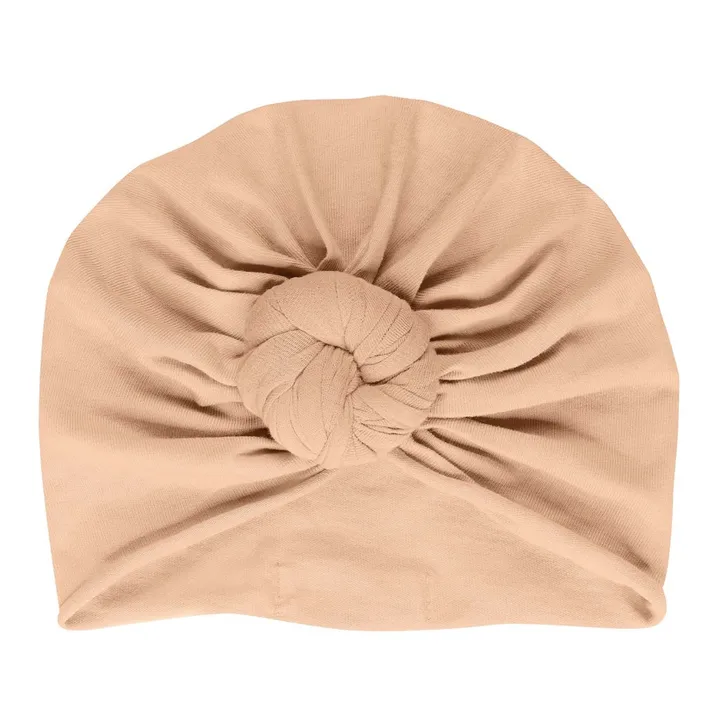 Turban-Mütze Beanie Nude | Beige- Produktbild Nr. 0