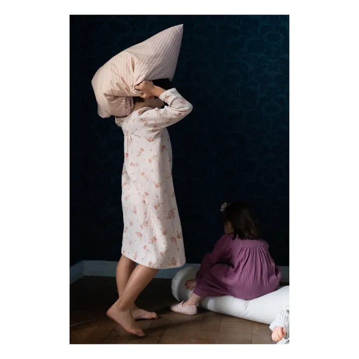 Felicite Double Muslin Nightgown | Mauve- Product image n°7