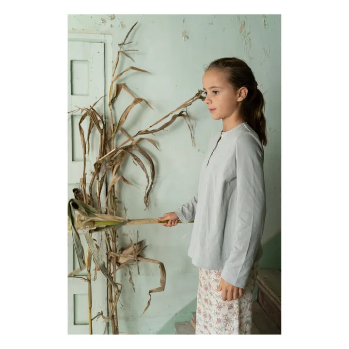 Pyjama Quattro Blumen | Seidenfarben- Produktbild Nr. 1