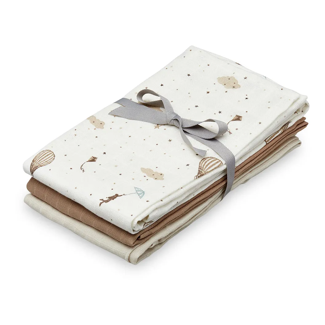 Lange Dreamland en mousseline de coton bio - set de 3- Image produit n°0