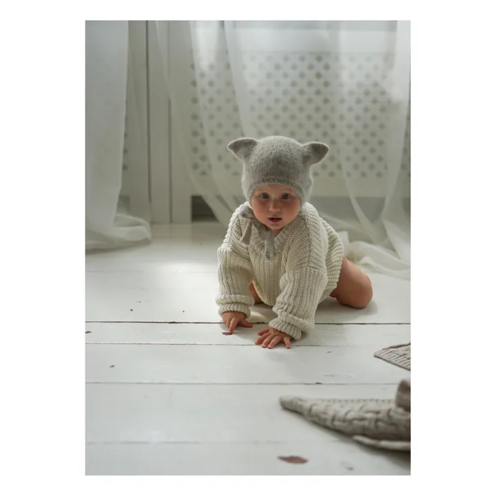 Czapka z uszami kota ivory kitty – Bambolina