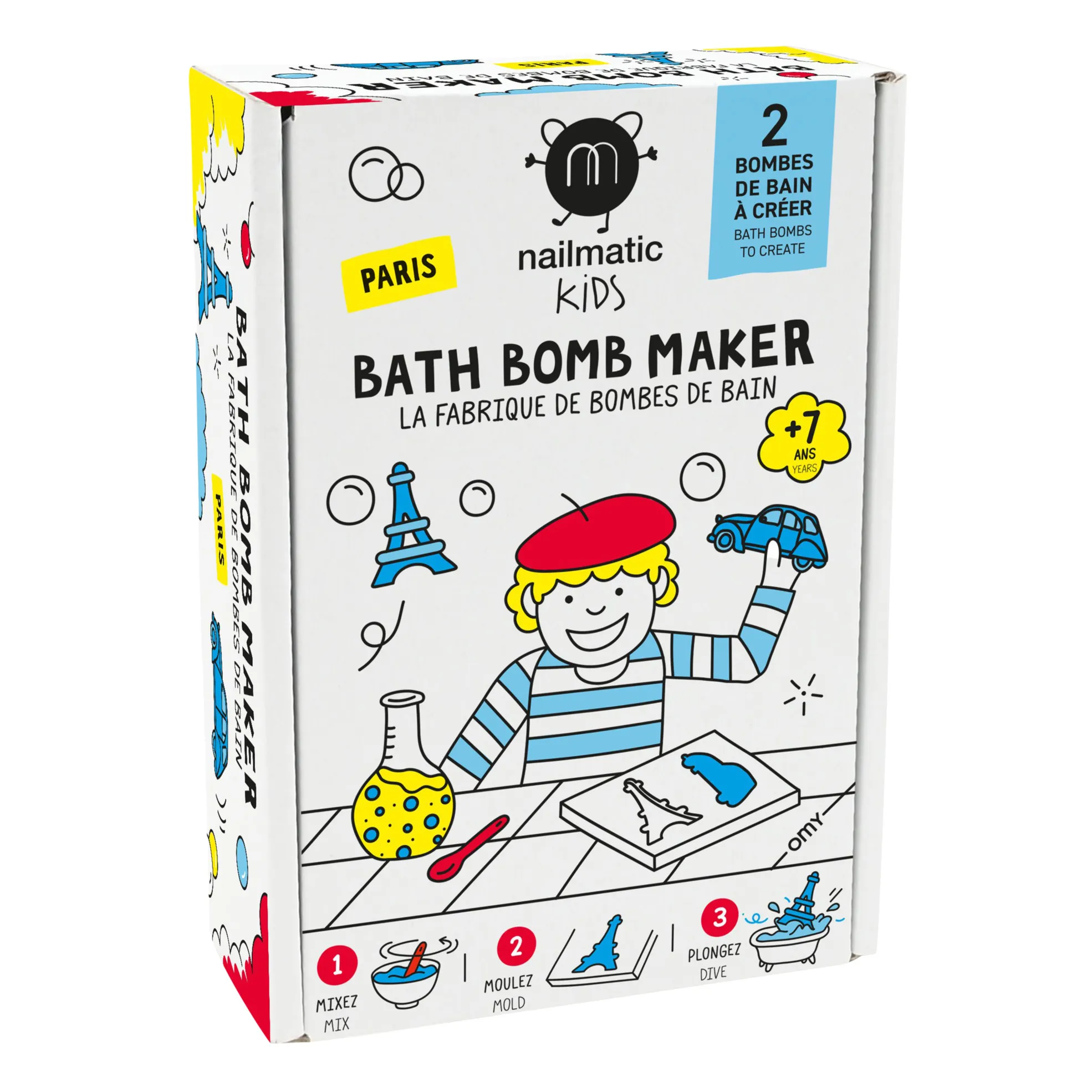 Coffret La Fabrique de bombes de bain Paris - 2 bombes | Bleu- Image produit n°0
