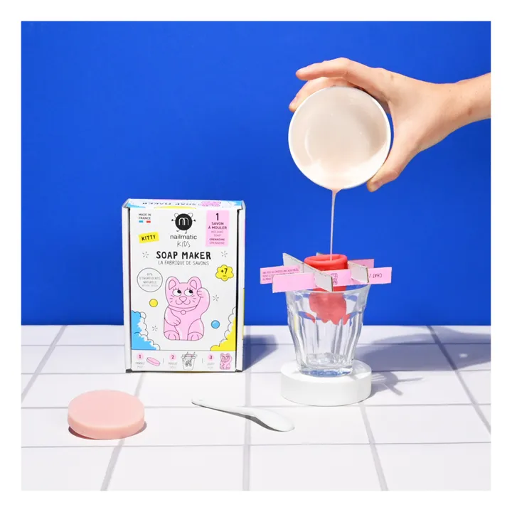 Coffret La Fabrique de savons Kitty  - 1 savon | Rose- Image produit n°1