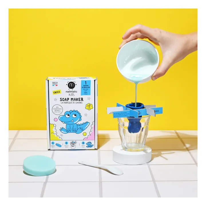 Coffret La Fabrique de savons Croco - 1 savon | Bleu- Image produit n°1