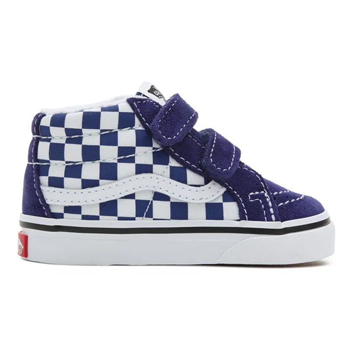 SK8-Mid Checkered Sneakers | Blue- Product image n°0