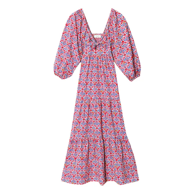 Vestido estampado Imogen | Rojo